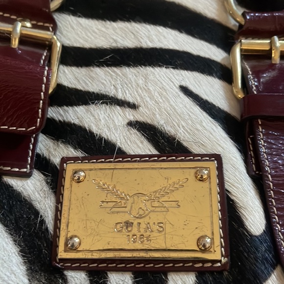 Guia’s Zebra Hair and Red Leather Bag - Picture 3 of 5